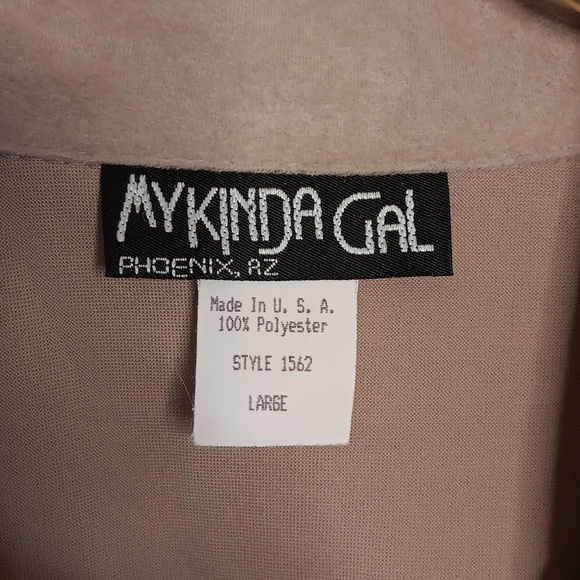 Vintage 1980s My Kinda Gal Valor Lighting Bolt Button Front Shirt Size Large - Picture 3 of 8